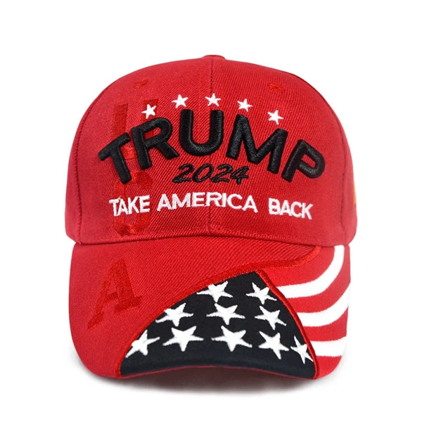 Baseball Cap Adjustable Embroidery Hat Trump MAGA 2024