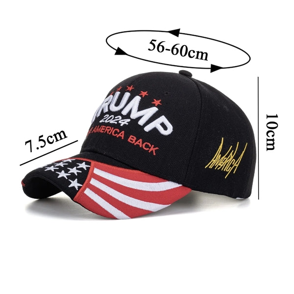 Baseball Cap Adjustable Embroidery Hat Trump MAGA 2024