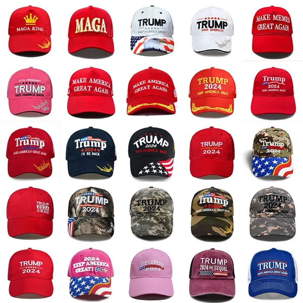 Baseball Cap Adjustable Embroidery Hat Trump MAGA 2024