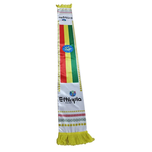Satin Summer Sublimation Printing Scarf W/ Tassel