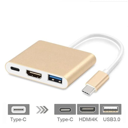 3 In 1 Laptop Docking Station Type-C Adapter