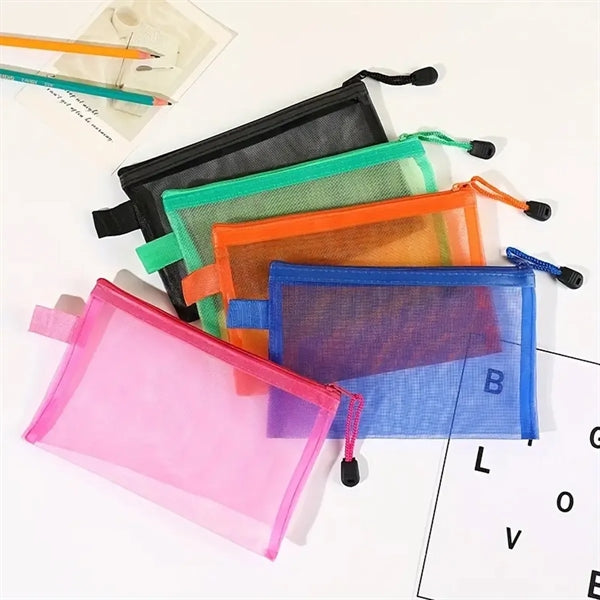 A5 Mesh Zipper Pouch