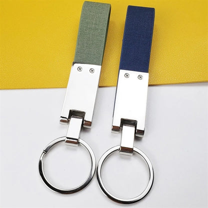 Leather Metal Keychain