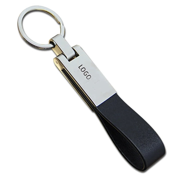 Leather Metal Keychain