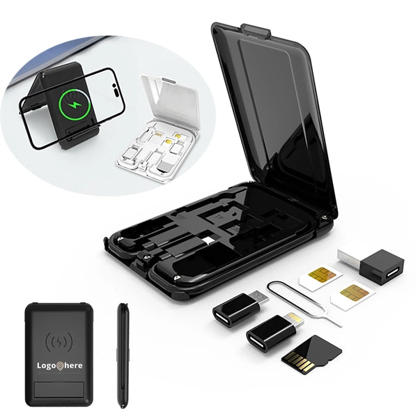 Data Cable Box With Wireless Charger