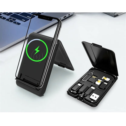 Data Cable Box With Wireless Charger