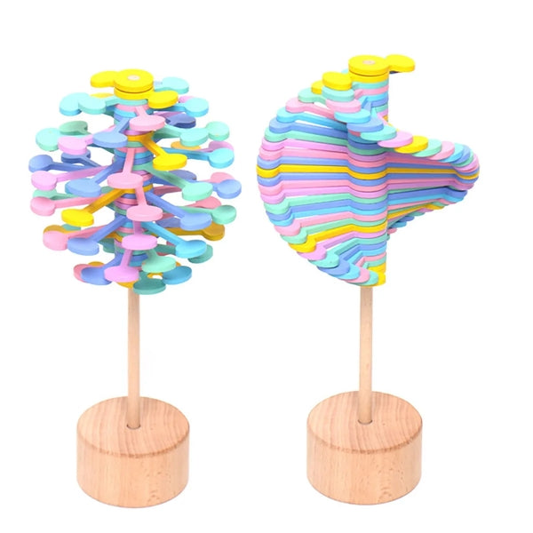 Wooden Lollipop Stress Relief Toy