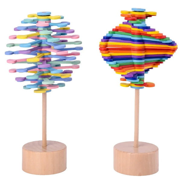 Wooden Lollipop Stress Relief Toy