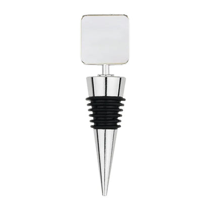 Square Heavy Duty Zinc Wine Stopper