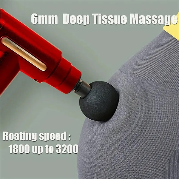 Lcd Display Massage Gun For Body Neck Back