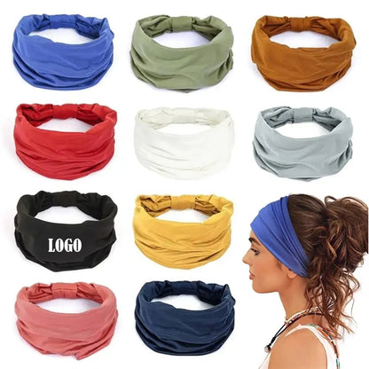 Unisex Wide Elastic Headband