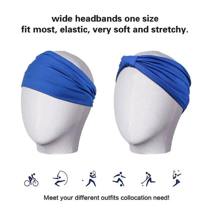 Unisex Wide Elastic Headband
