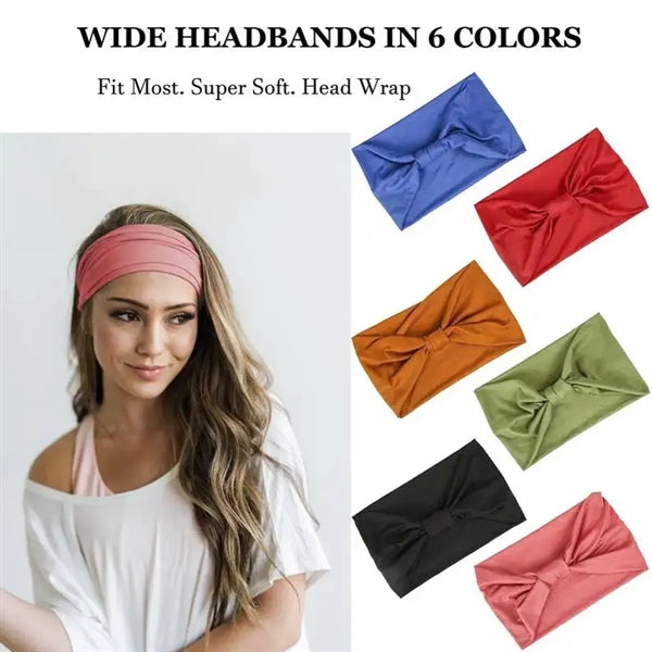 Unisex Wide Elastic Headband