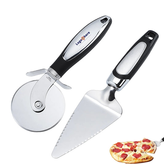 Pizza Cutter And Server Set