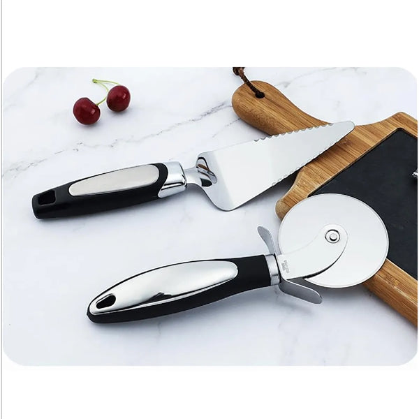 Pizza Cutter And Server Set