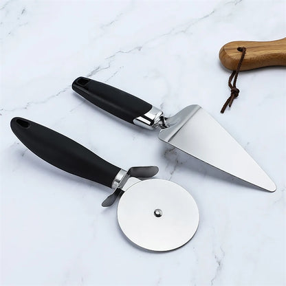 Pizza Cutter And Server Set