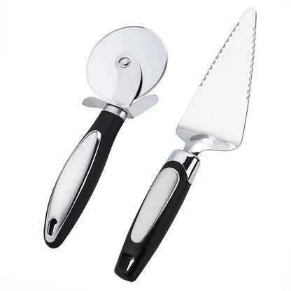 Pizza Cutter And Server Set