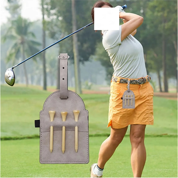 Leather Golf Tee Holder