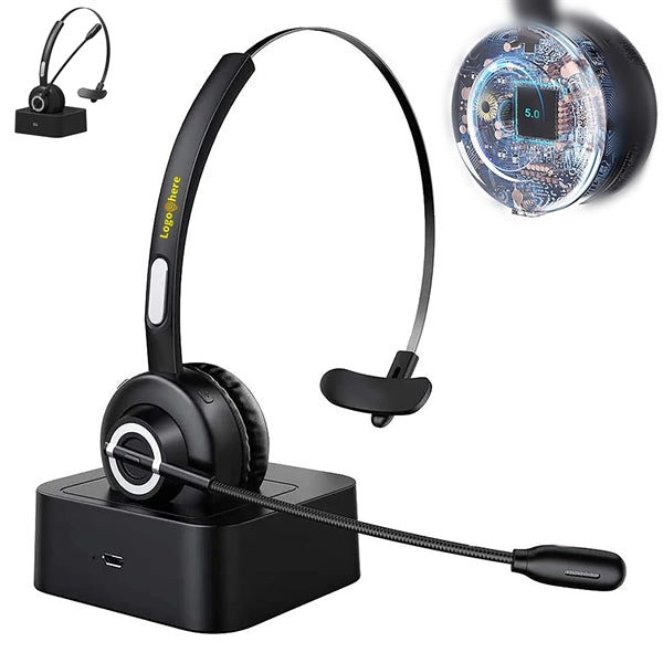 Wireless Headset With Standing Dock