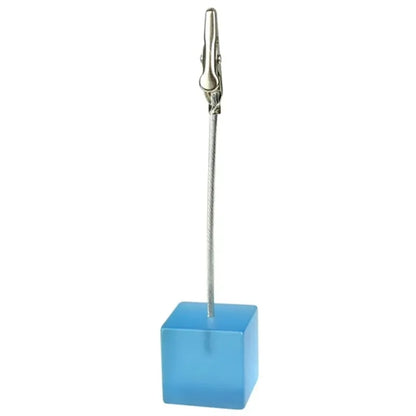 Cube Base Memo Clip Holder