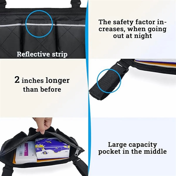 Wheelchair Armrest Side Bags