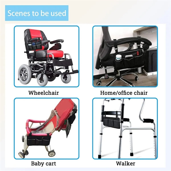 Wheelchair Armrest Side Bags