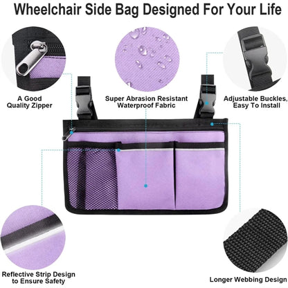 Wheelchair Side Organizer Storage Bag
