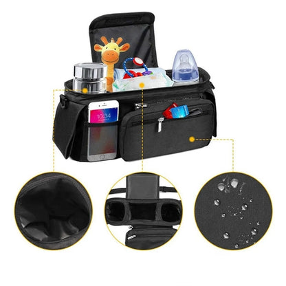 Universal Baby Stroller Organizer With Shoulder Strap
