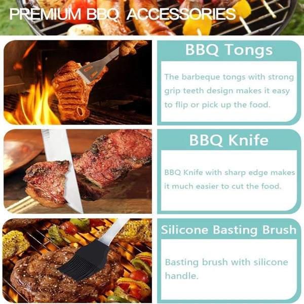 18pcs BBQ Grill Accessories Set