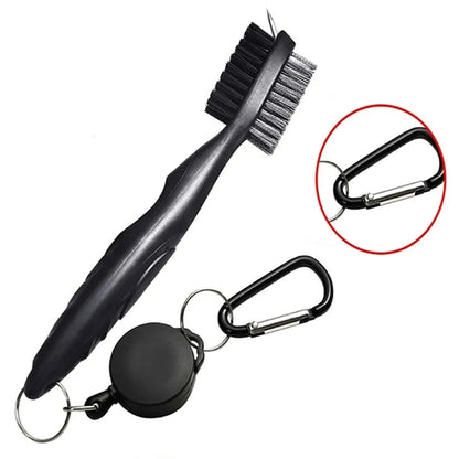 Retractable Golf Club Brush Groove Cleaner