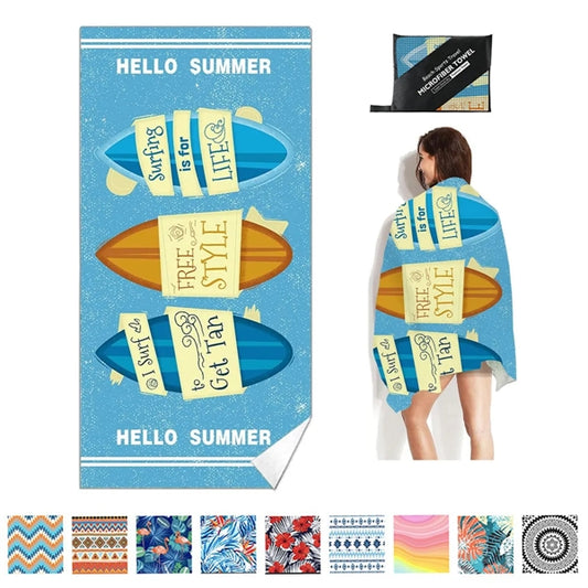 Sublimated Microfiber Beach Towel