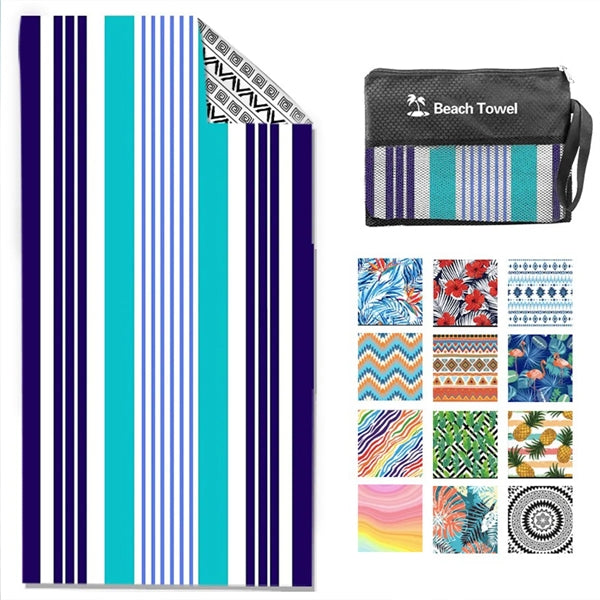 Sublimated Microfiber Beach Towel