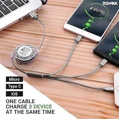 3 In 1 Charging Data Cable Fast Charger Cord