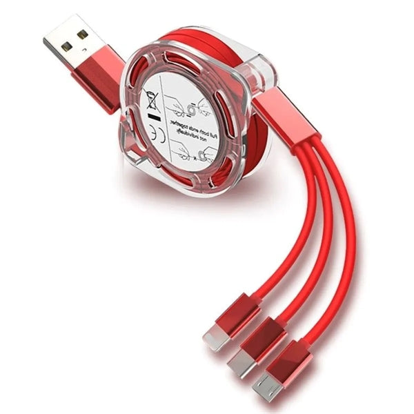 3 In 1 Charging Data Cable Fast Charger Cord