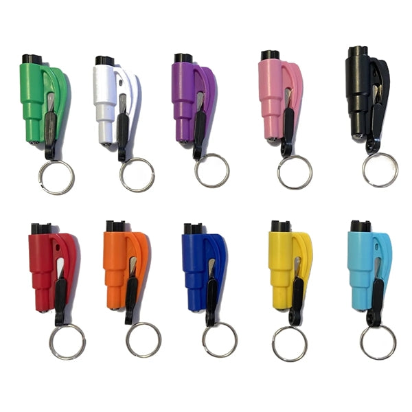 Keychain Car Escape Tool Seat Belt Cutter and Glass Breaker
