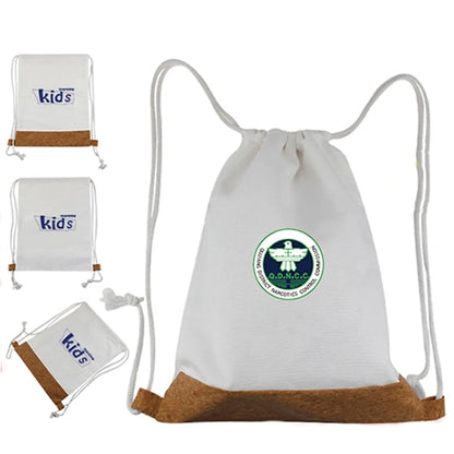 Cork Bottom Drawstring Backpack