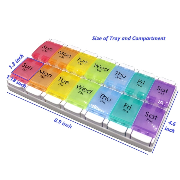 Weekly Pill Organizer 2 Times A Day