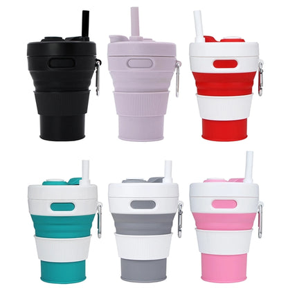 Collapsible Camping Cup With Straw