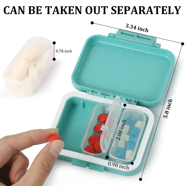 3 Compartments Travel Pill Organizer