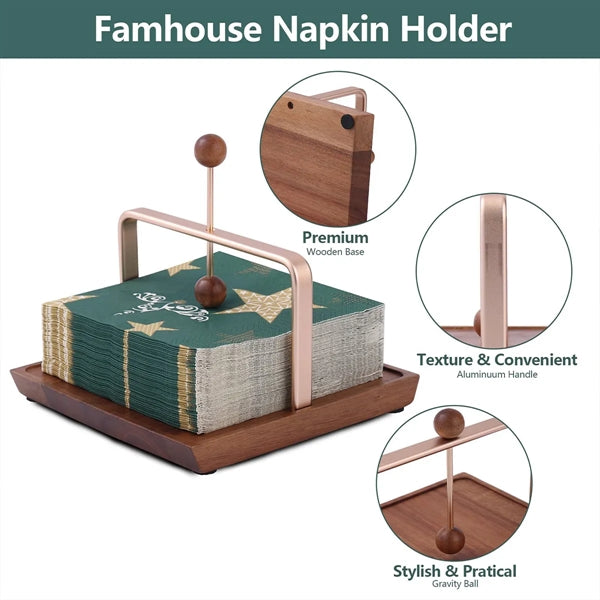 Creative Wooden Napkin Holder