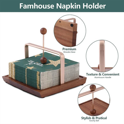 Creative Wooden Napkin Holder