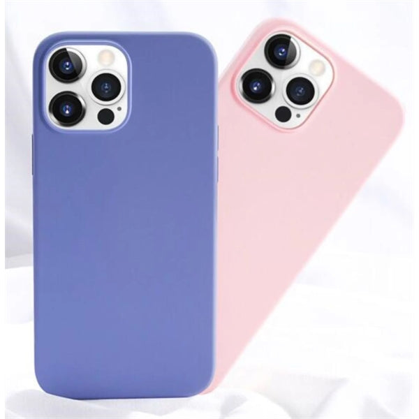 iPhone Case  15 (Mag Safe) Silicone Case/Microfiber Lining