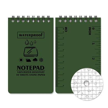 In Rain Waterproof Pocket Police Spiral Notepad