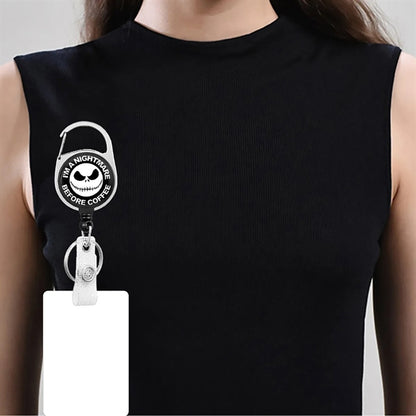 Branded Badge Reel Holder Retractable Heavy Duty Keychain