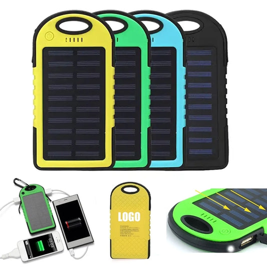 5000mAh USB Waterproof Solar Power Bank