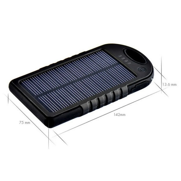 5000mAh USB Waterproof Solar Power Bank
