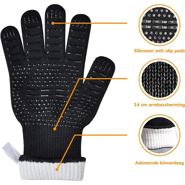 Heat Resistant Bbq Oven Gloves