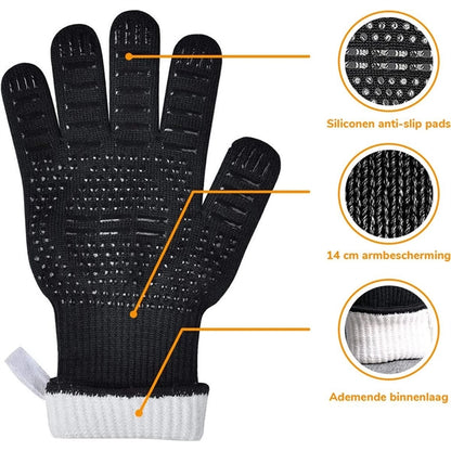 Heat Resistant Bbq Oven Gloves