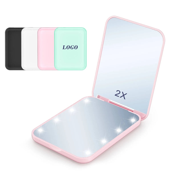 Magnification Led Compact Makeup Mirror