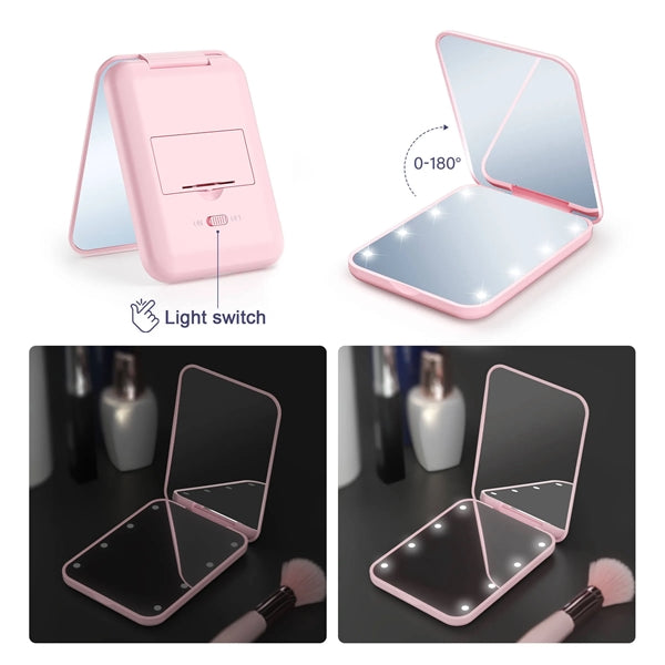 Magnification Led Compact Makeup Mirror